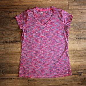 NWOT Xersion Everair Womens V Neck Short Sleeve Activewear Tee S